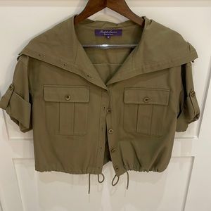 Ralph Lauren Purple Label olive colored jacket. Size 6.